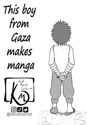 This boy from Gaza makes manga