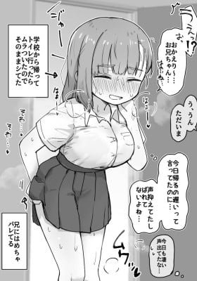 A manga about a little sister who is constantly being caught by her Onii-chan masturbating