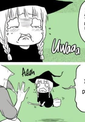 Little Witch Tries to Fly With a Broom
