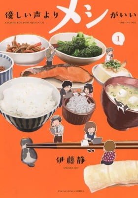Yasashi koe yori meshi ga i