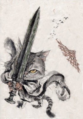 Cat Swordsman (Colored)
